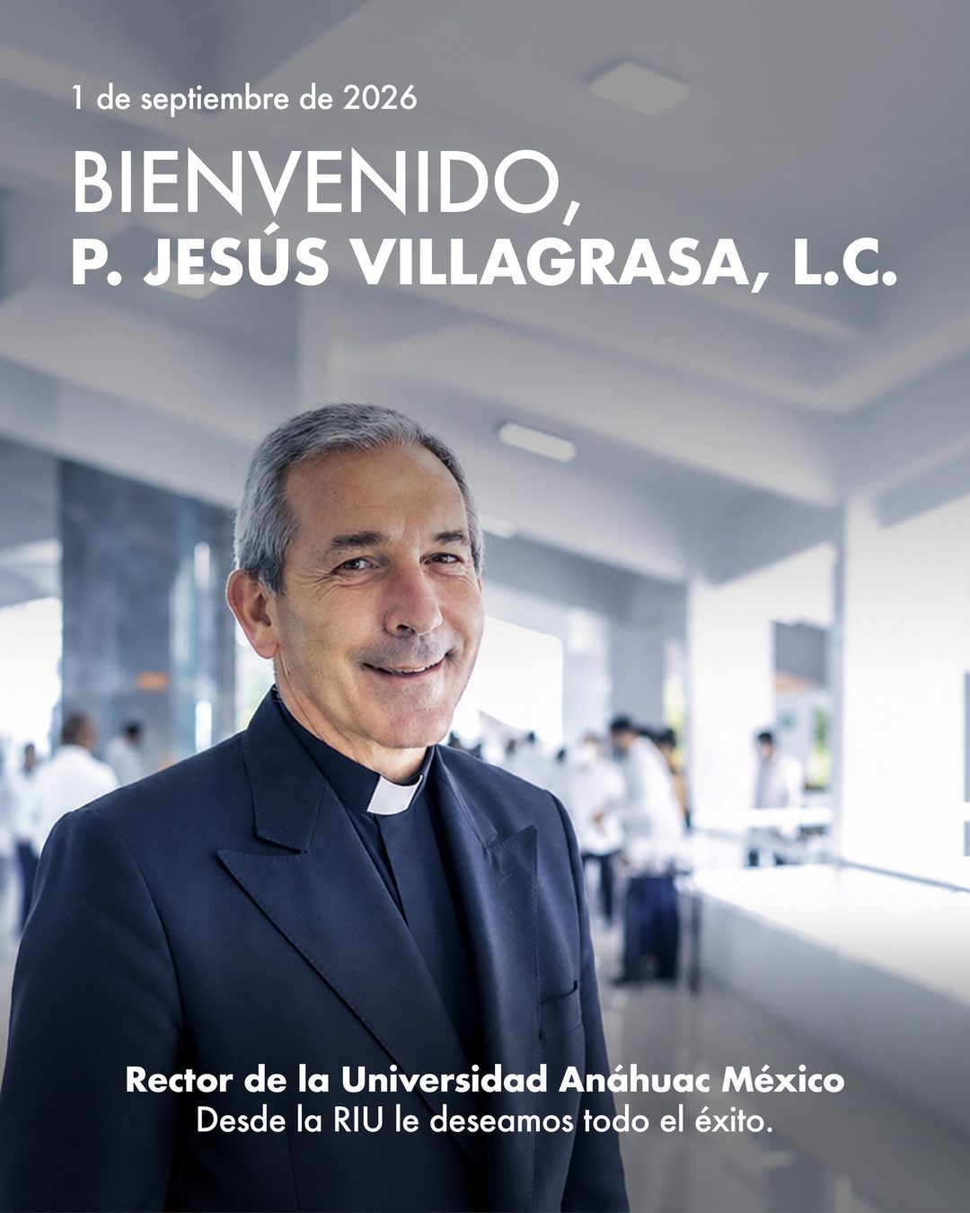 Bienvenida al P. Jesús Villagrasa