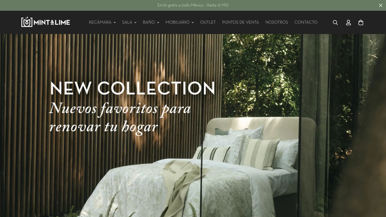 Sitio de Mint & Lime